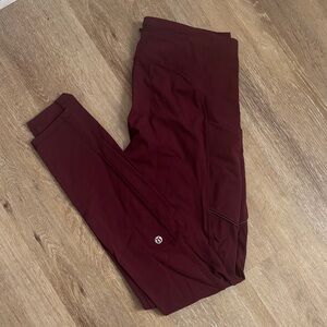 lululemon athletica Burgundy Leggings